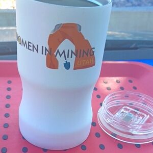White Women in Mining Utah Tumbler With Hide Away Led Compartment At The Bottom
